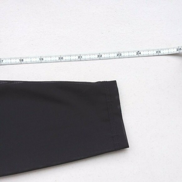 Old Navy Active Go-Dry Girl's Black Mesh Trim Performance Leggings - Picture 8 of 10